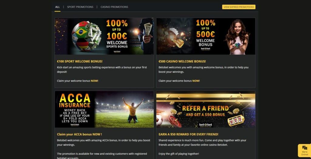 BetOBet Welcome Bonuses - UAE Casino Review - Emirates Casino Review