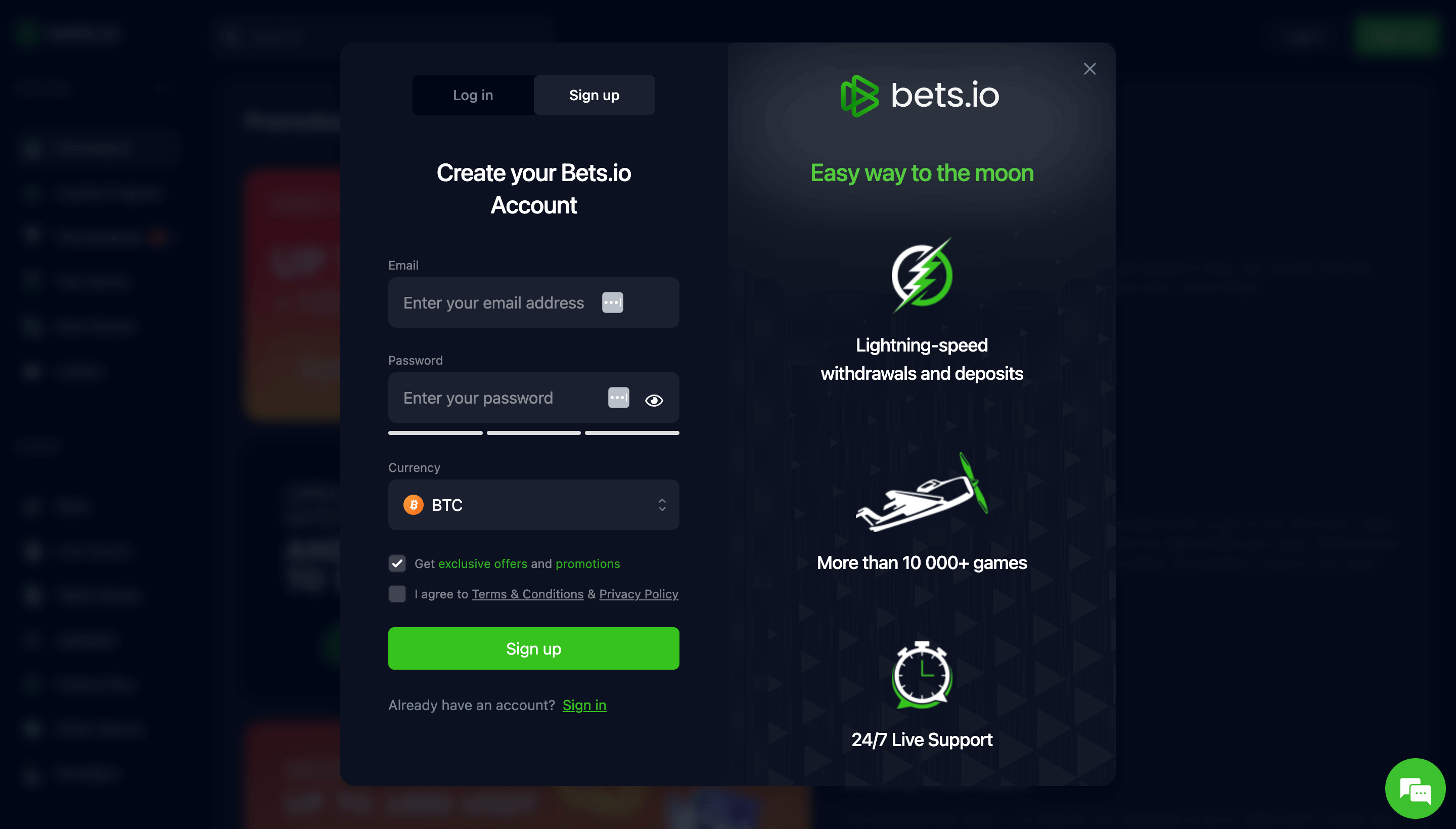 Bets.io Registration - UAE Casino Review - Emirates Casino Review