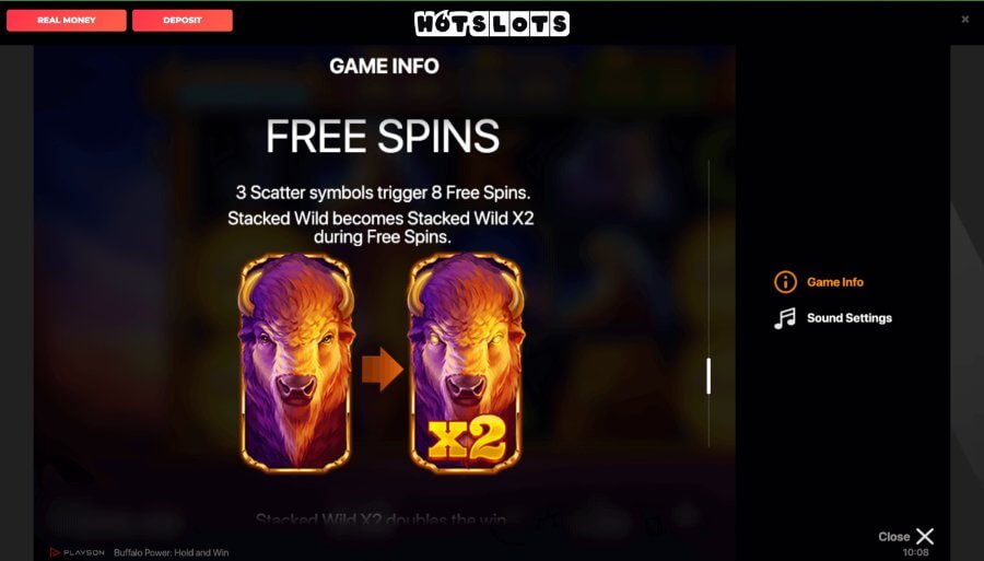 Buffalo Power Free Spins - Emirates Casino Slot Review