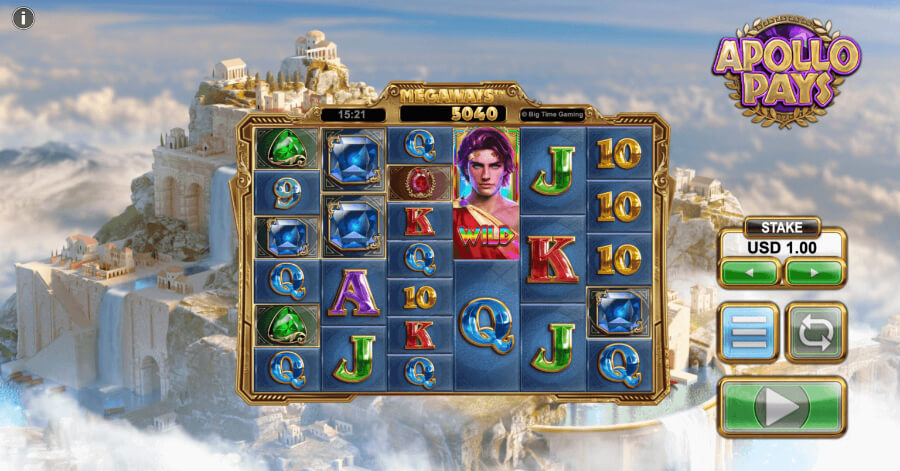 Apollo Pays Graphics - Emirates Casino Slot Review - UAE Casino