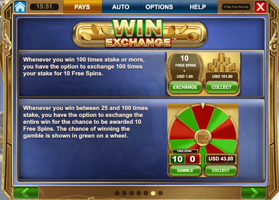 Apollo Pays Win Exchange - Emirates Casino Slot Review