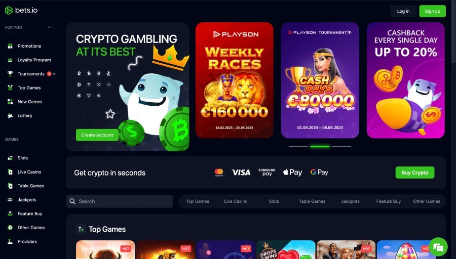 Bet.io Homepage - UAE Casinos - Emirates Casino Review - UAE Casino Review