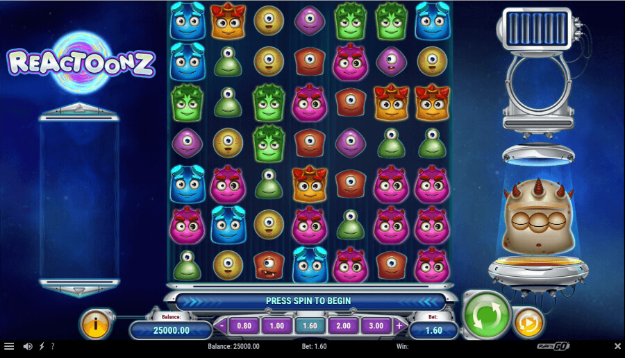Reactoonz Gameplay - Emirates Casino Slot Review