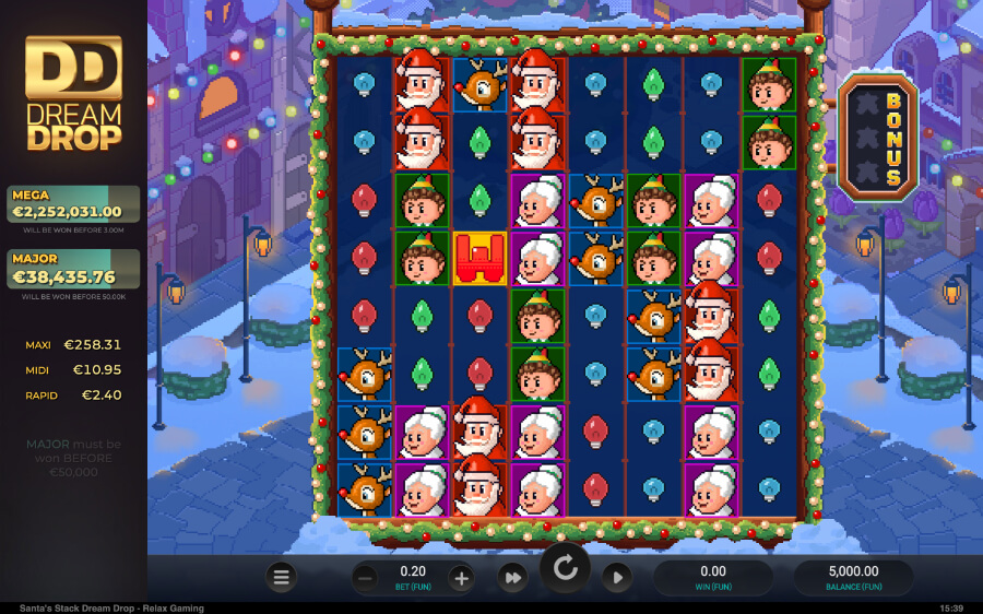 Santa's slack Dream Drop Gameplay - Emirates Casino Slot Review - UAE Casinos - UAE Slot Review