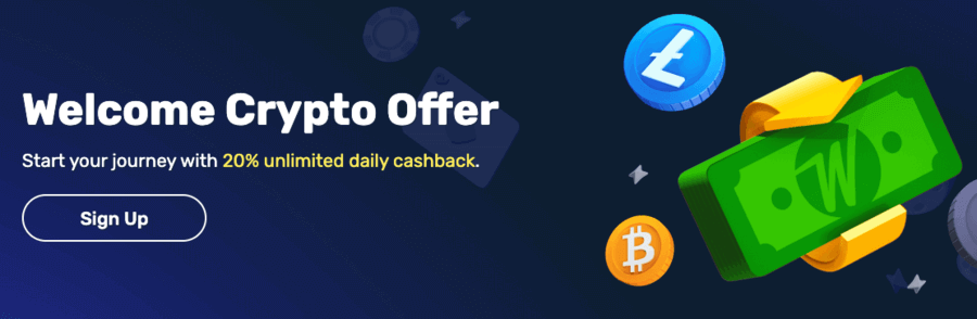 Welcome bonus at Winz.io - 20% cashback for 7 days 