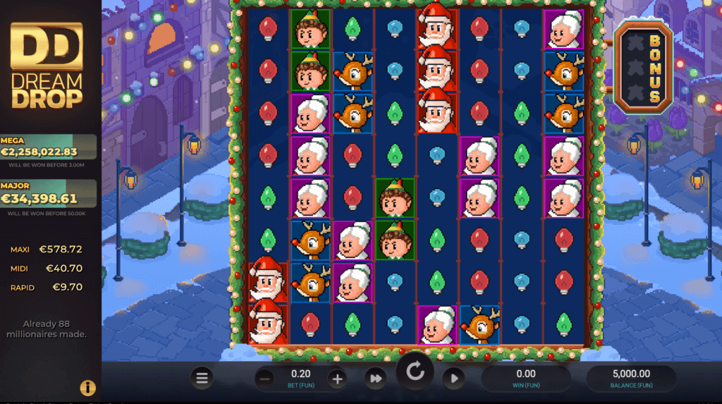 santa's stack dream drop xmas slots uae online casinos