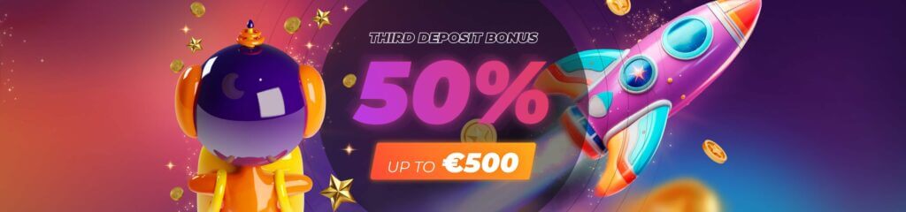 3st deposit welcome bonus offer from Golden star 