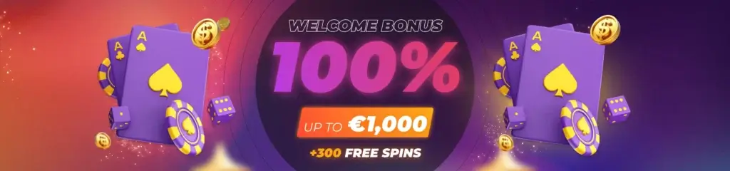 1st deposit welcome bonus offer from Golden star up to €2,000 plus 350 free spins