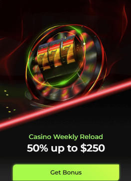 betovo casino weekly reload 50% up to $250