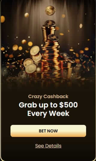 crazy cashback at golden spin casino