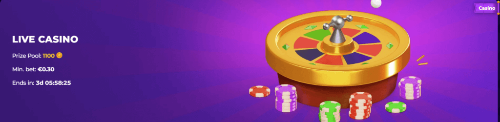 live casino Tournaments from Royal game casino