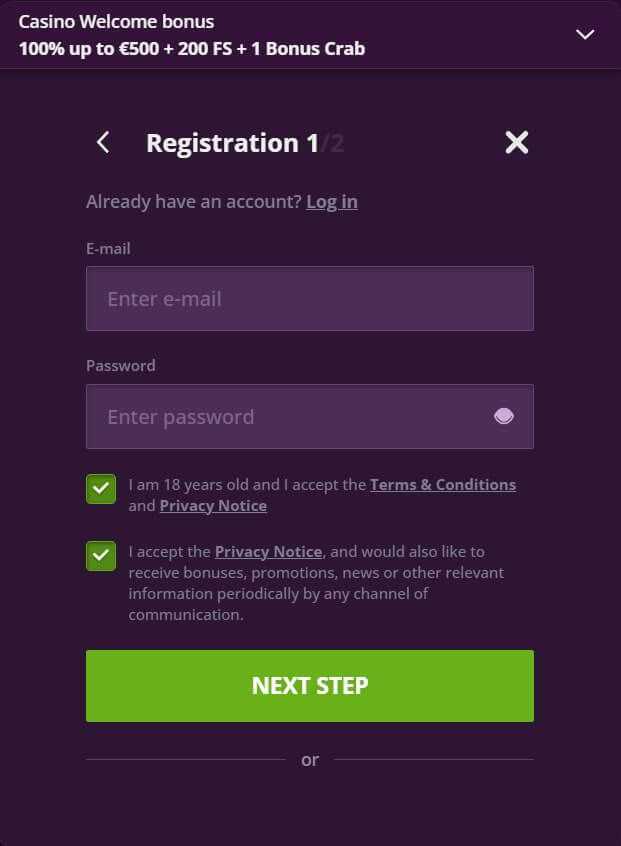 How to Register an Account with MalinaCasino