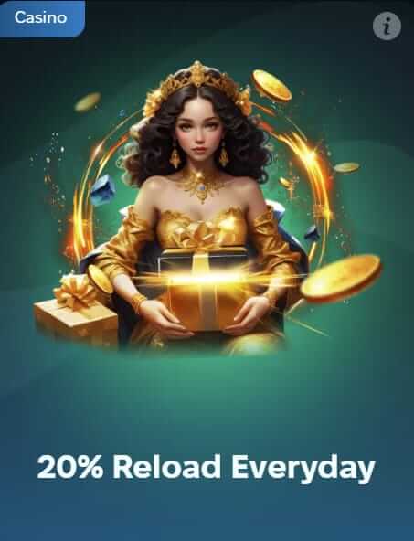 20% reload everyday bonus from wins royal for UAE players