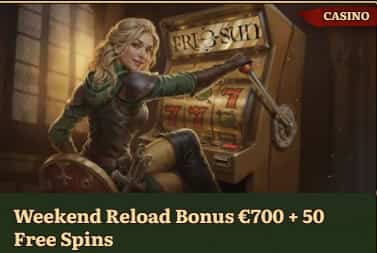 50 free spins Weekly Reload Bonuses at wild robin