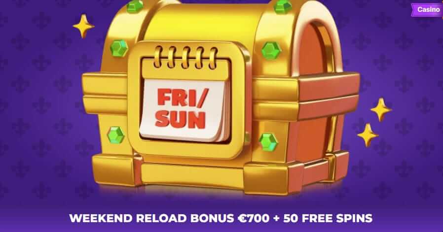Weekend Reload Bonus from Royal game casino