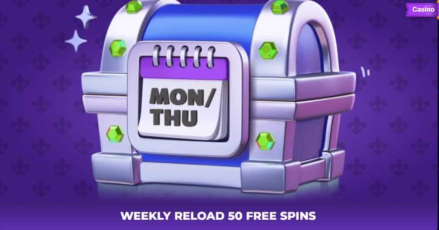 Weekly Reload Bonus from Royal game casino