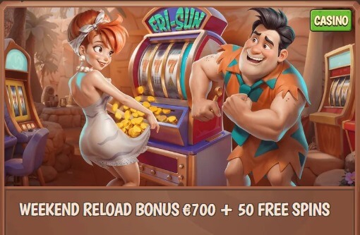 Stonevegas offer Weekly Reload 700 + 50 free spins bonuses 