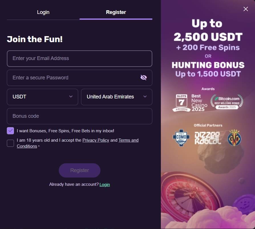 How to Register an Account with Playbet UAE casinos